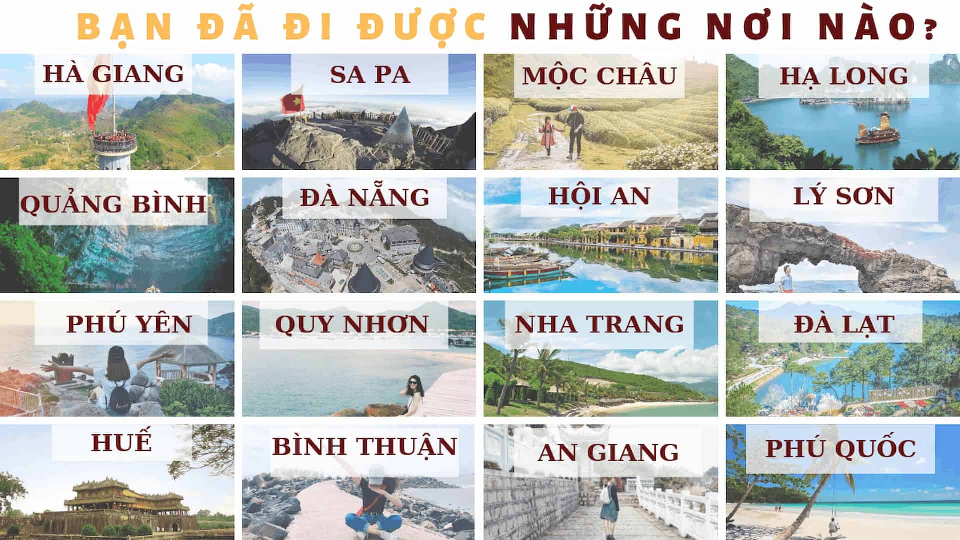 Săn voucher du lịch giá rẻ theo địa điểm du lịch