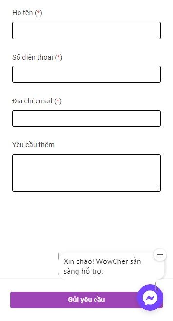 Bước 3: nhập thông tin khách hàng