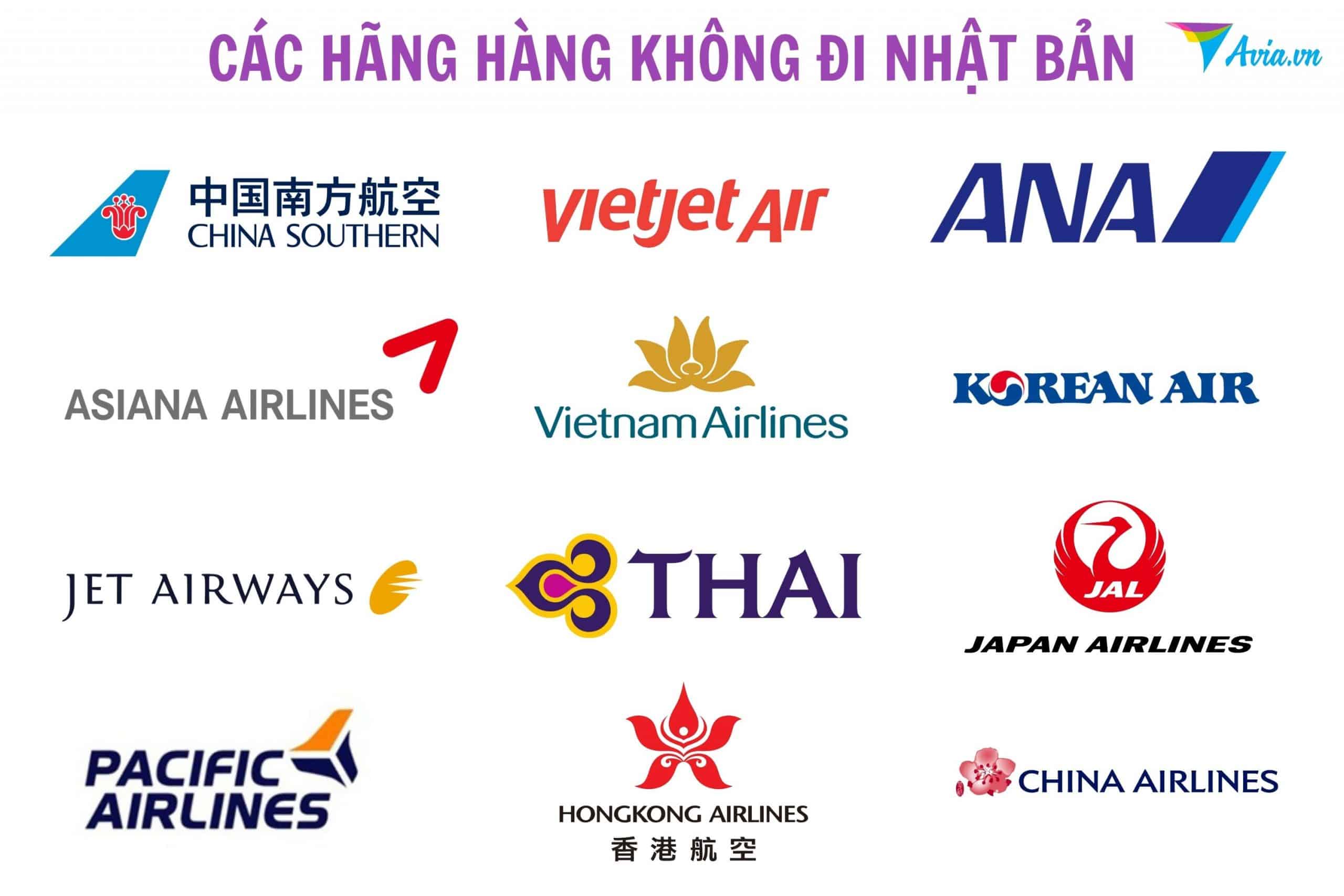 Các hãng hàng không đi Nhật Bản