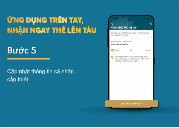 Check in Vietnam Airlines - cập nhật thông tin