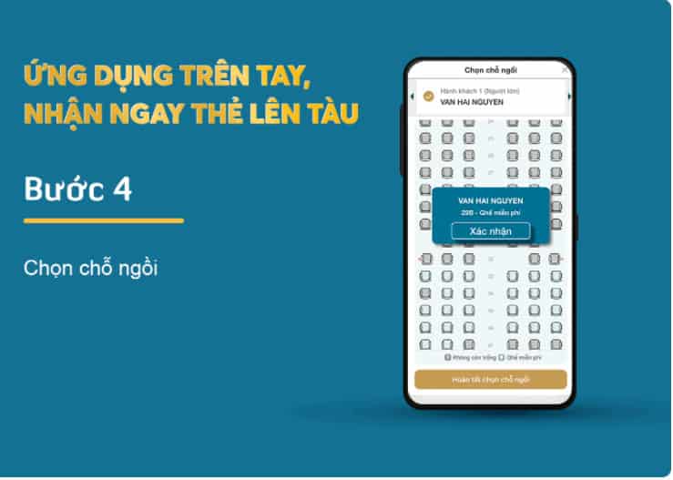 Check in Vietnam Airlines - chọn chỗ ngồi