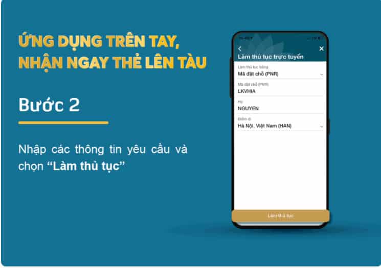 Check in Vietnam Airlines - nhập thông tin