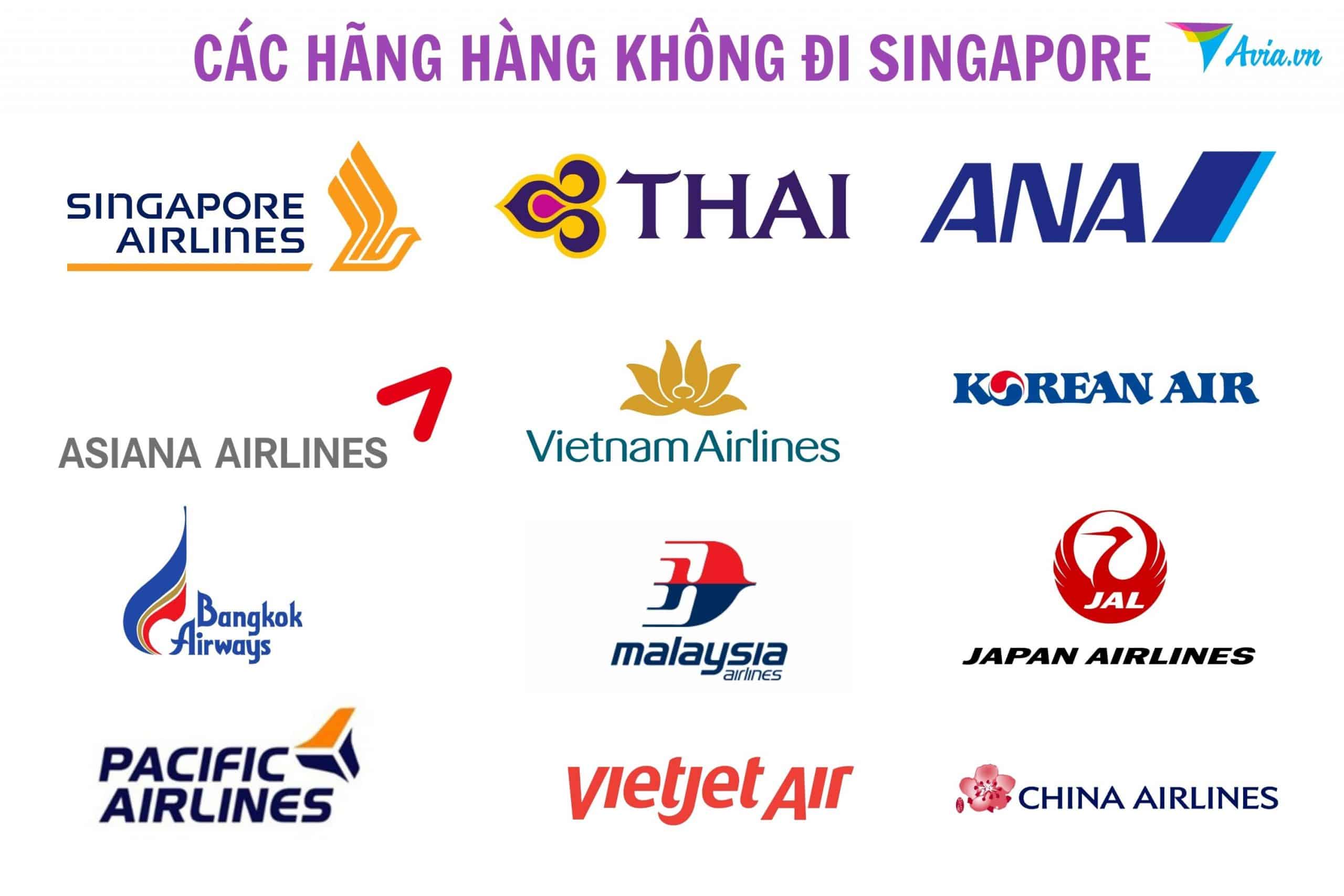 Các hãng hàng không đi Singapore