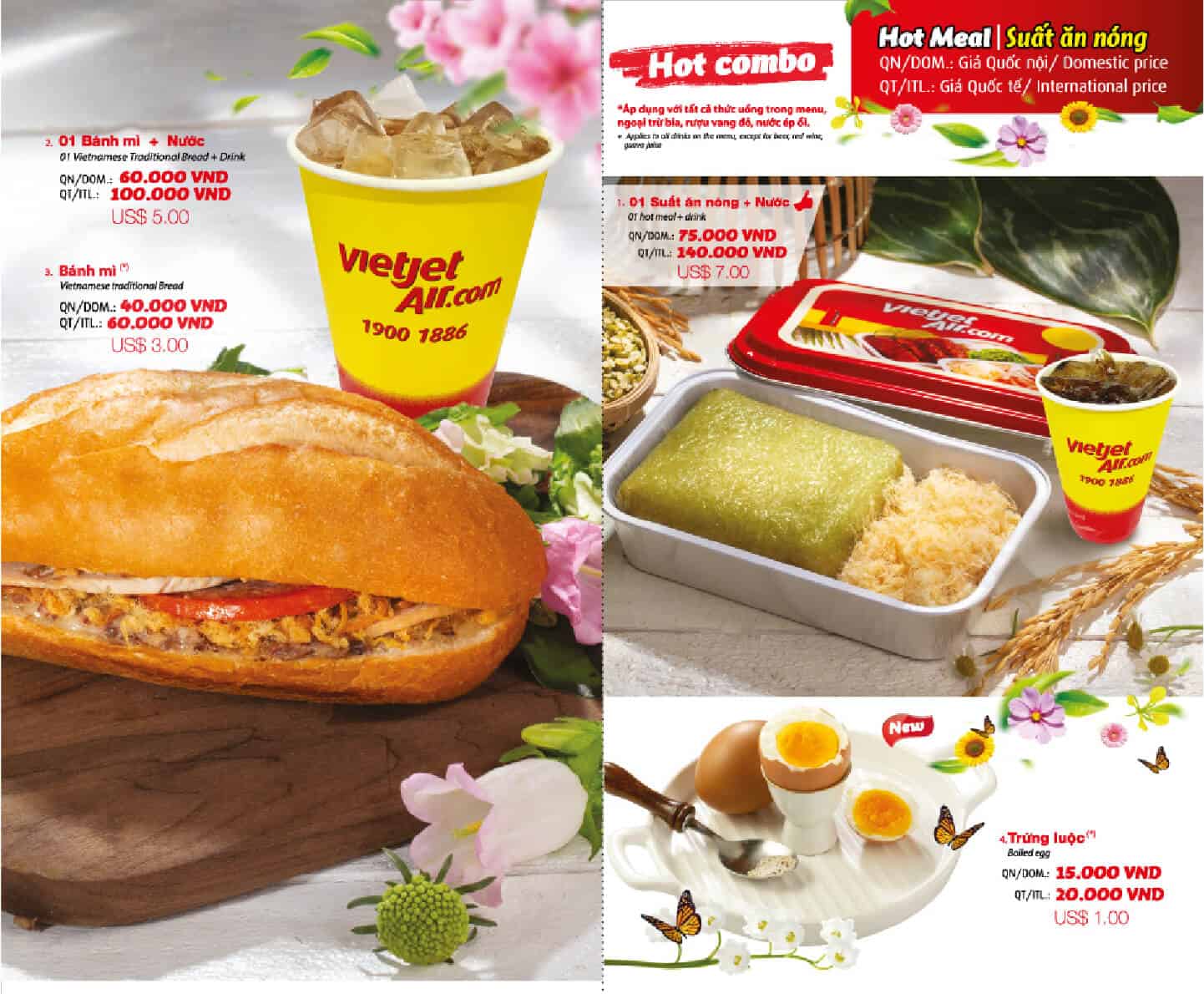 Review trải nghiệm chuyến bay VietJet Air - Xuất ăn trên máy bay