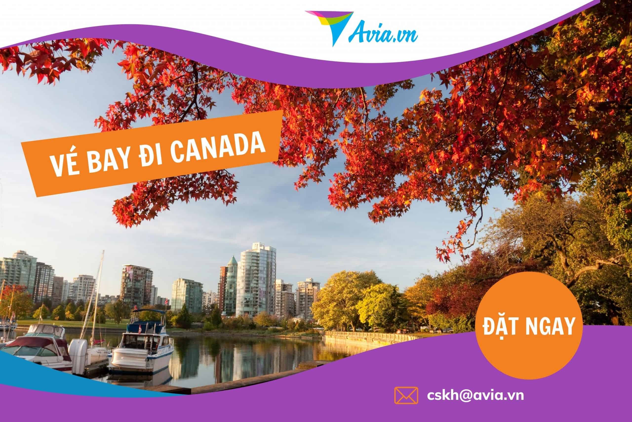 Vé máy bay đi Canada