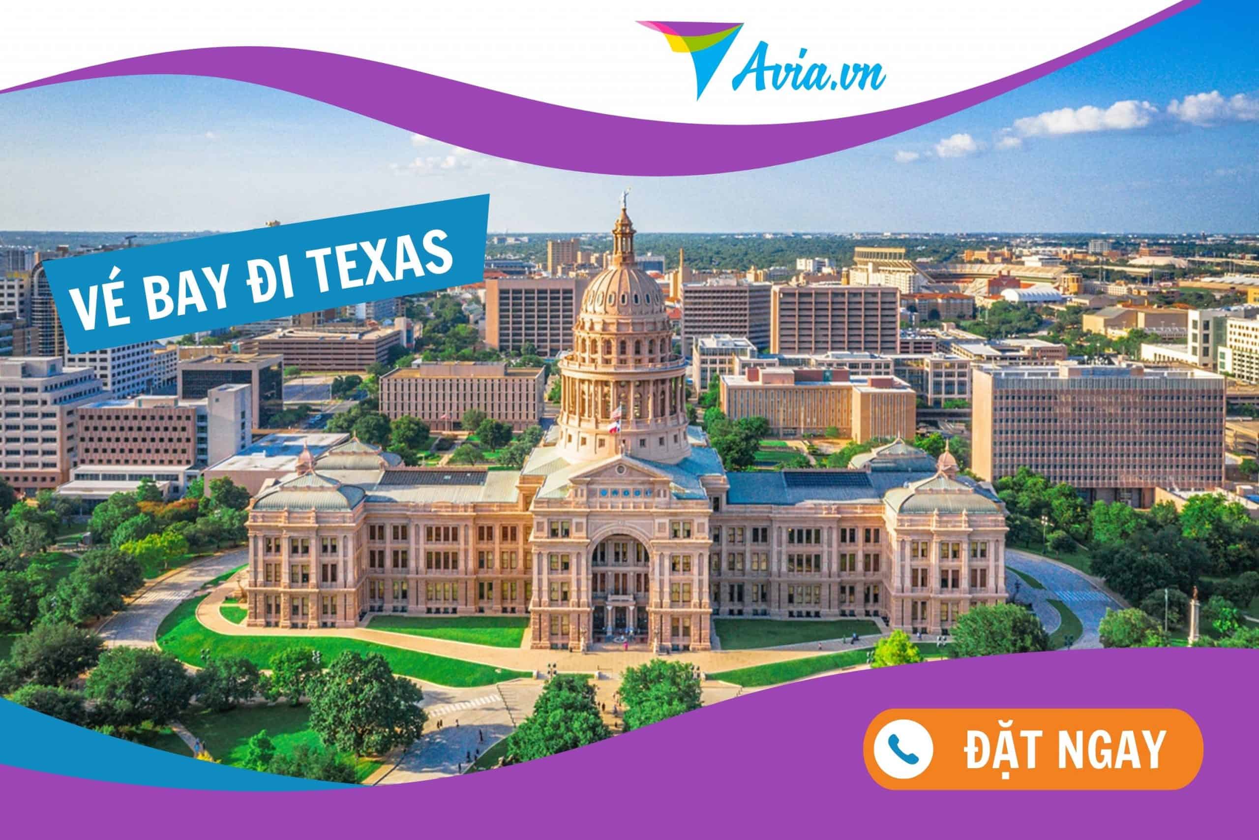 Vé máy bay đi Texas