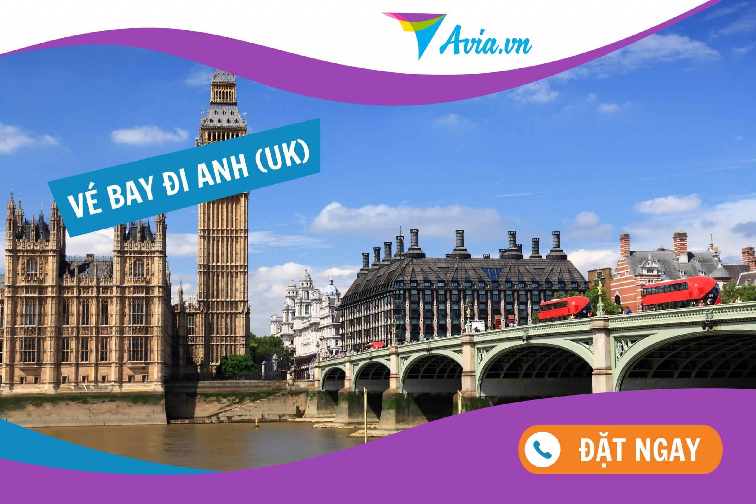 Mua vé máy bay đi Anh UK