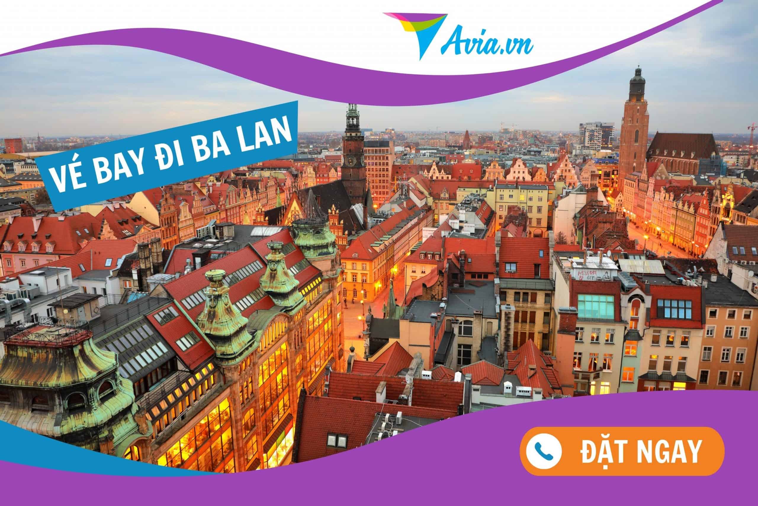 Mua vé máy bay đi Ba Lan