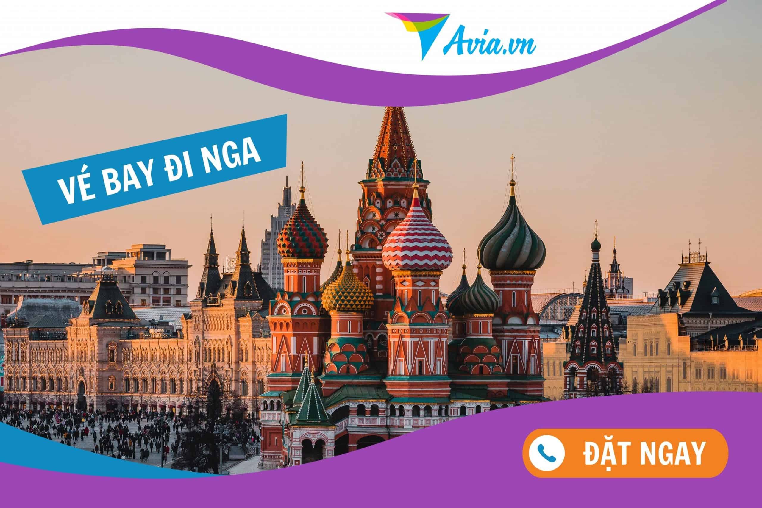 Mua vé máy bay đi Nga