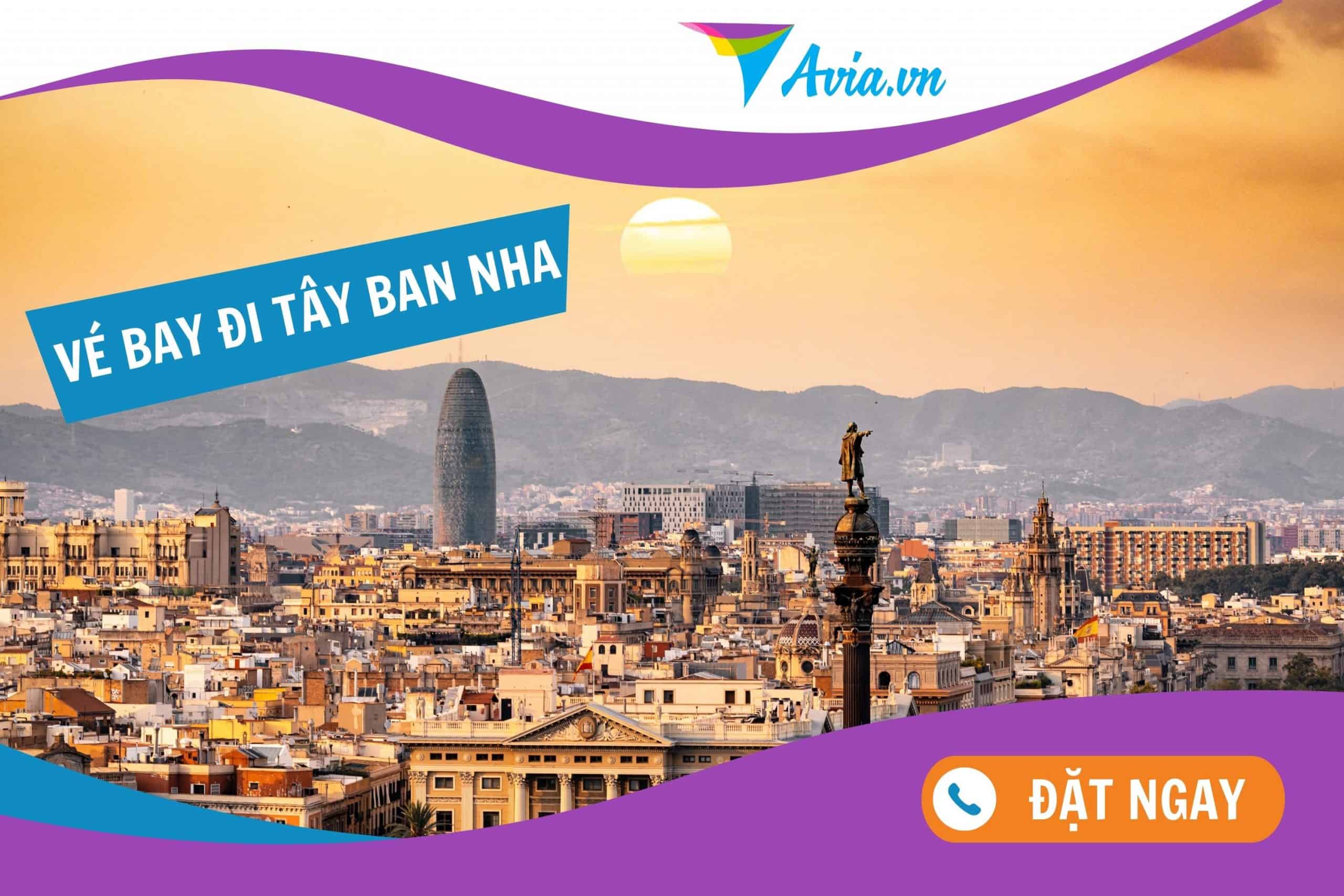 Mua vé máy bay đi Tây Ban Nha