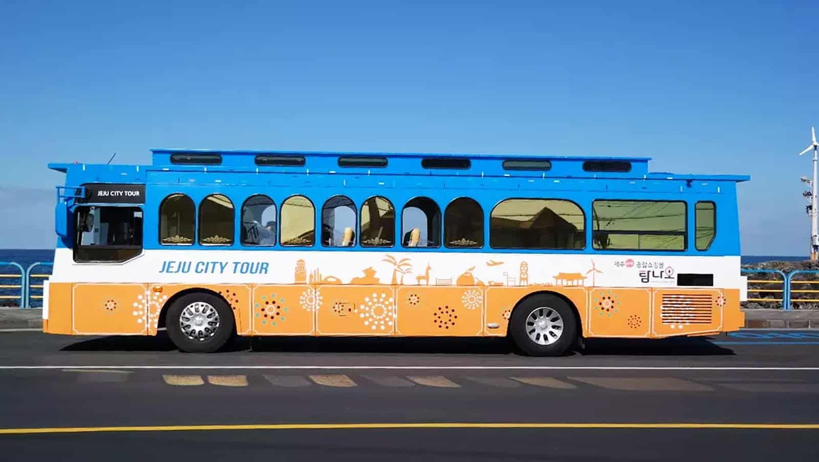 Di chuyển từ sân bay về trung tâm Jeju bằng xe bus - vé máy bay đi Jeju