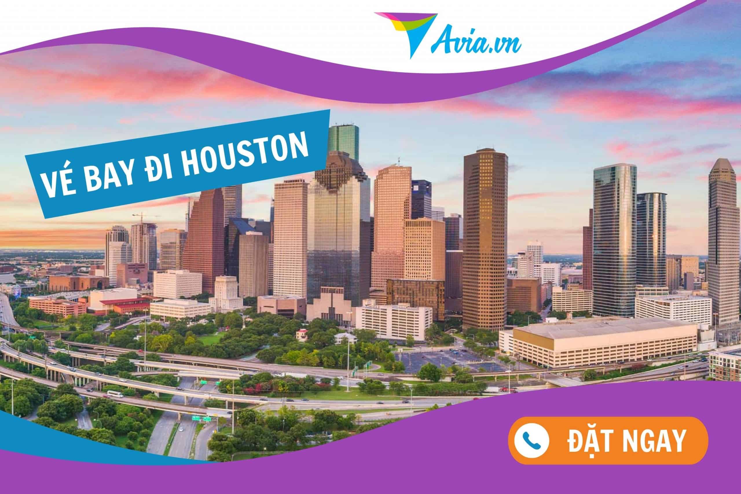 vé máy bay đi Houston
