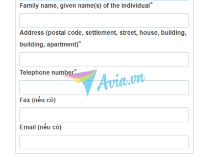 Điền đơn xin eVisa Nga avia31