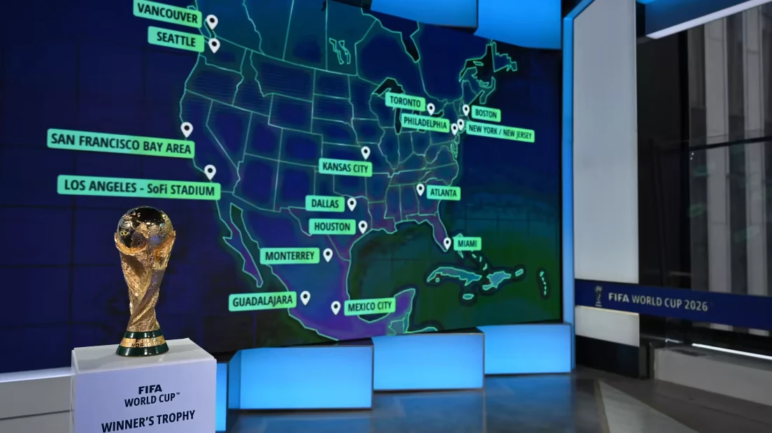 Bản đồ 16 thành phố tổ chức FIFA World Cup 2026