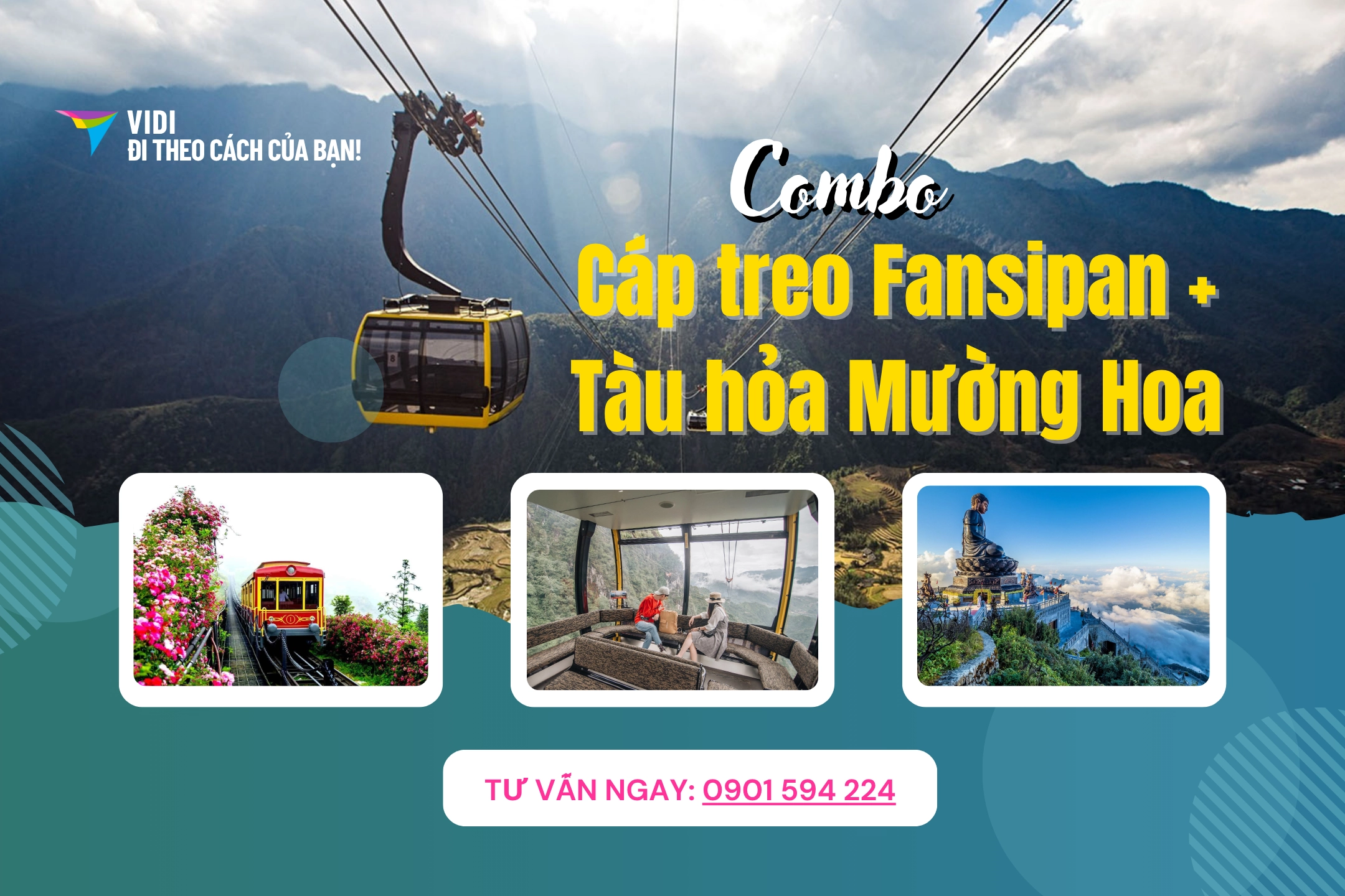 thumbnail Combo Cáp treo Fansipan + Tàu hoả Mường Hoa