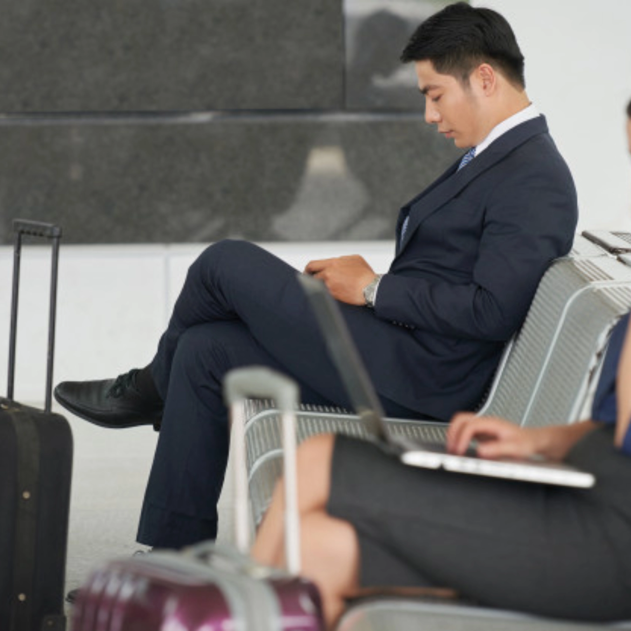 Doanh nhân bận rộn, thường xuyên phải đi công tác