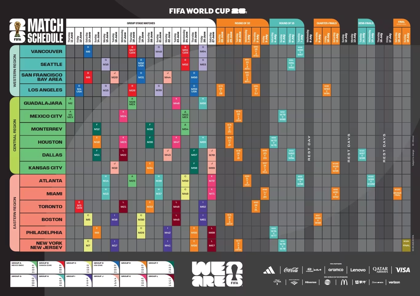 Lịch thi đấu World Cup 2026 – Cập nhật mới nhất