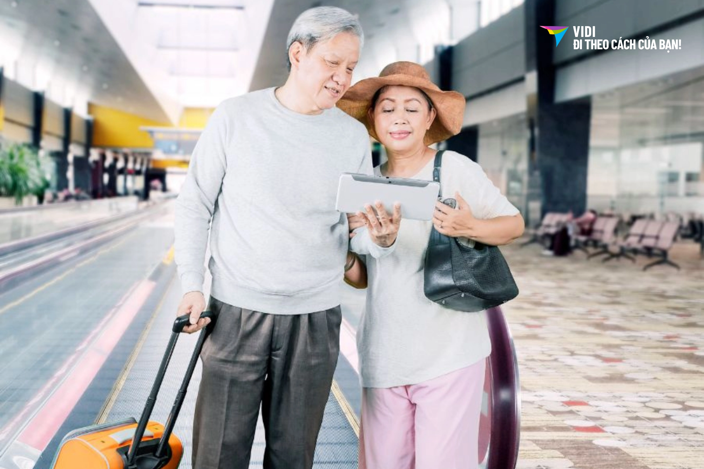 Dịch vụ hỗ trợ người già đi máy bay quốc tế