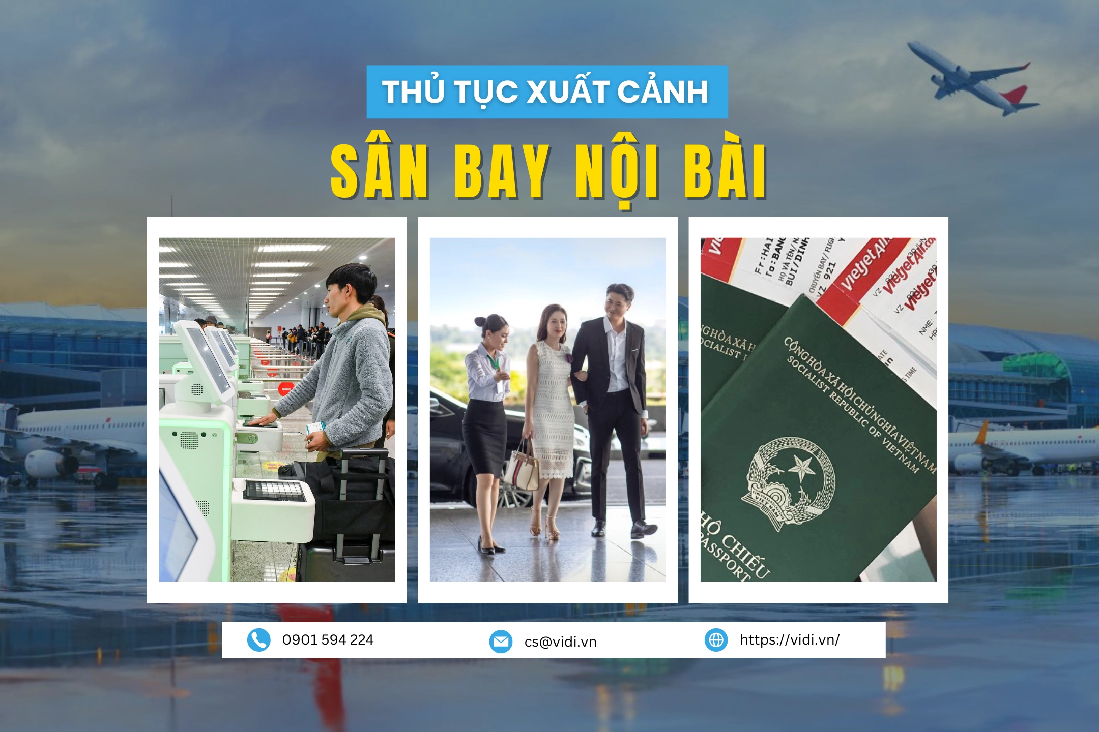 Chi tiết thủ tục xuất cảnh tại sân bay Nội Bài cho hành khách Việt Nam