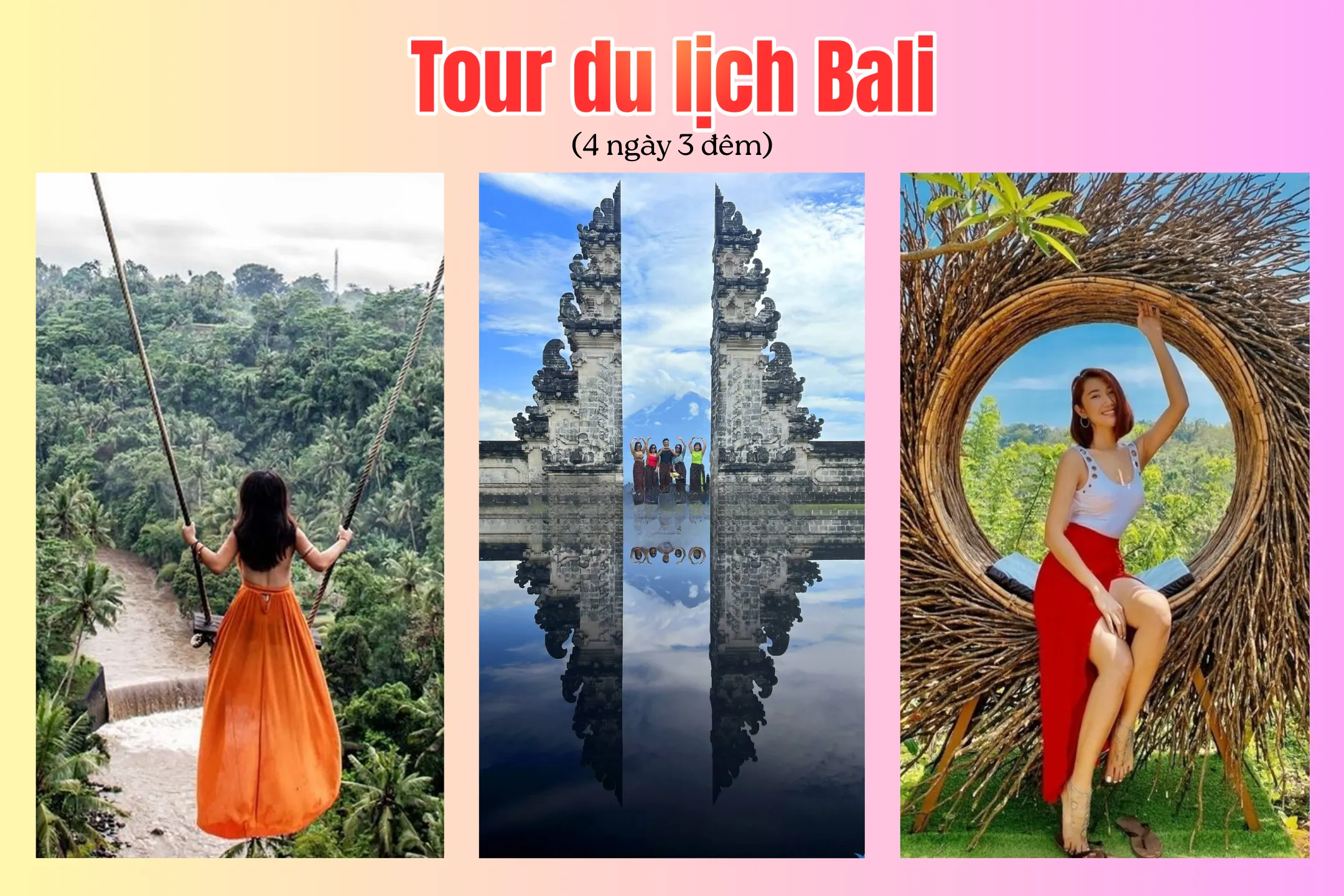 Tour Bali 4 ngày 3 đêm từ Hà Nội