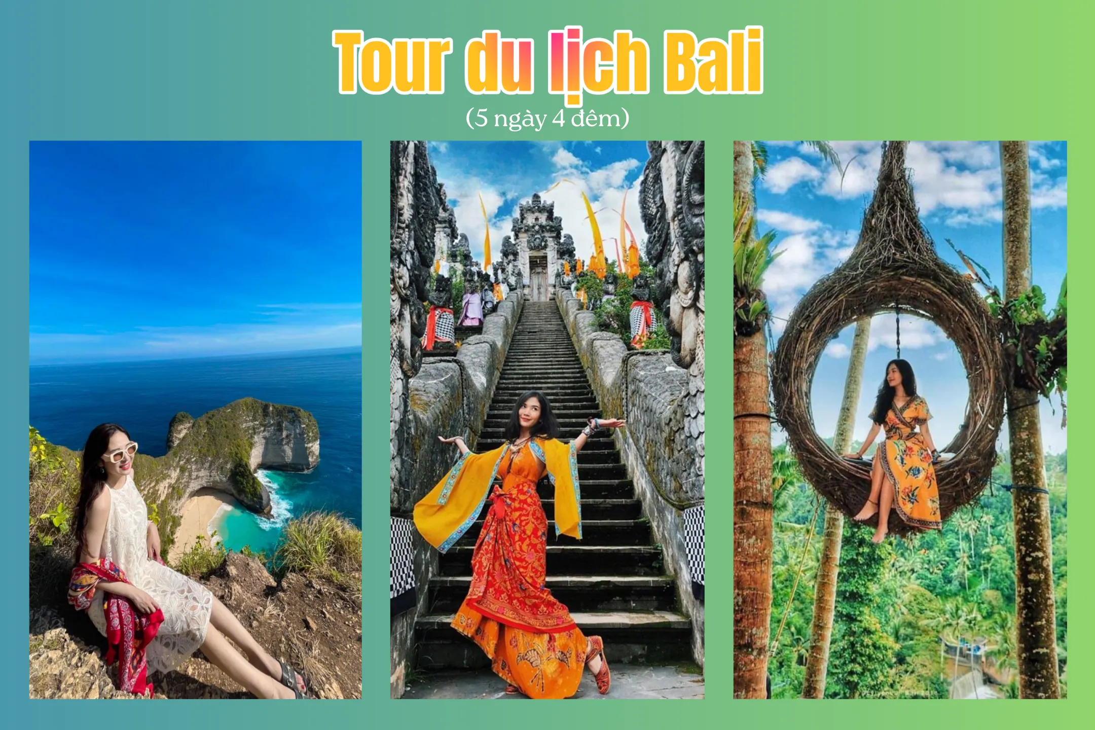 Tour Bali 5 ngày 4 đêm từ Hà Nội