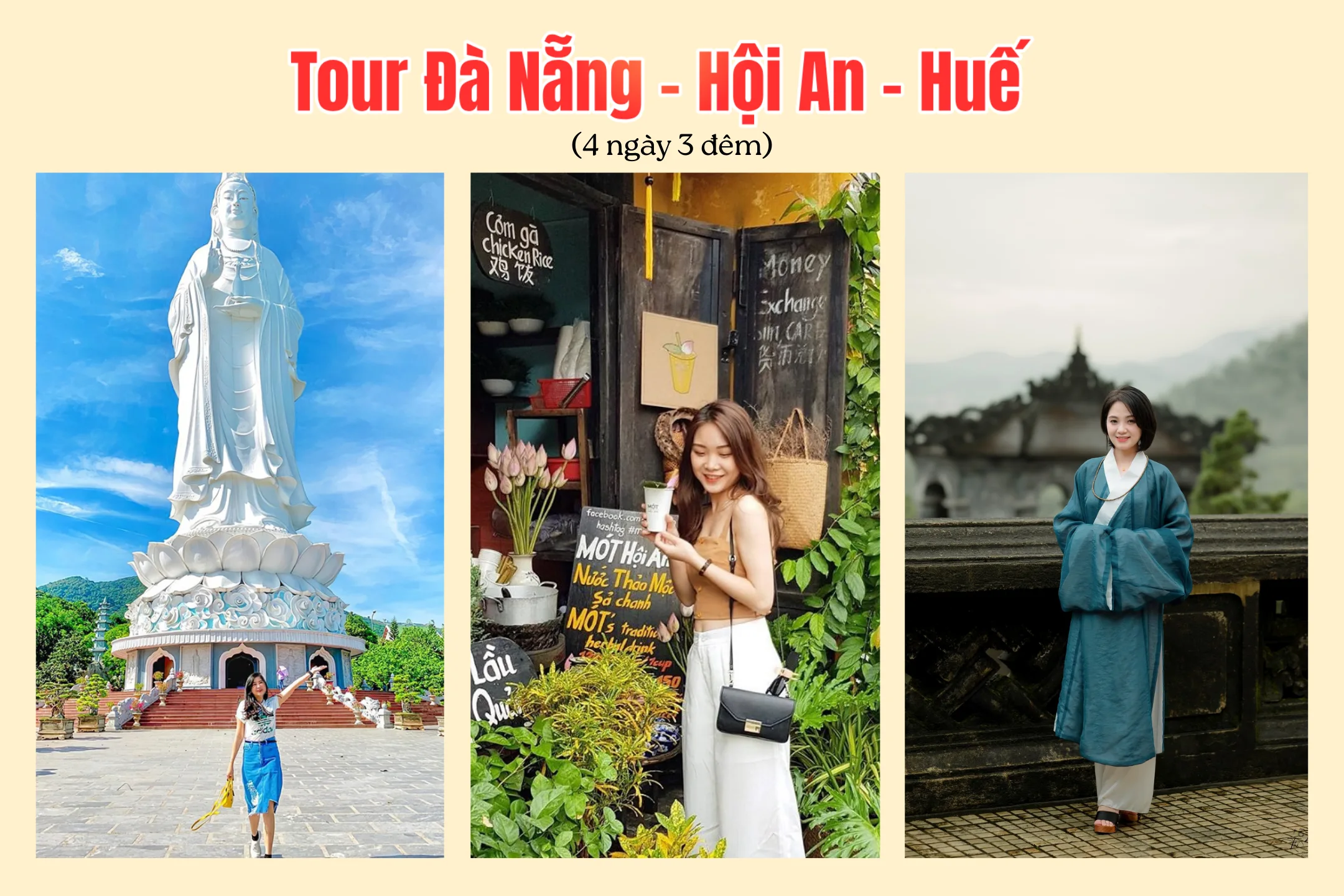 Tour Đà Nẵng - Hội An - Huế 4 ngày 3 đêm