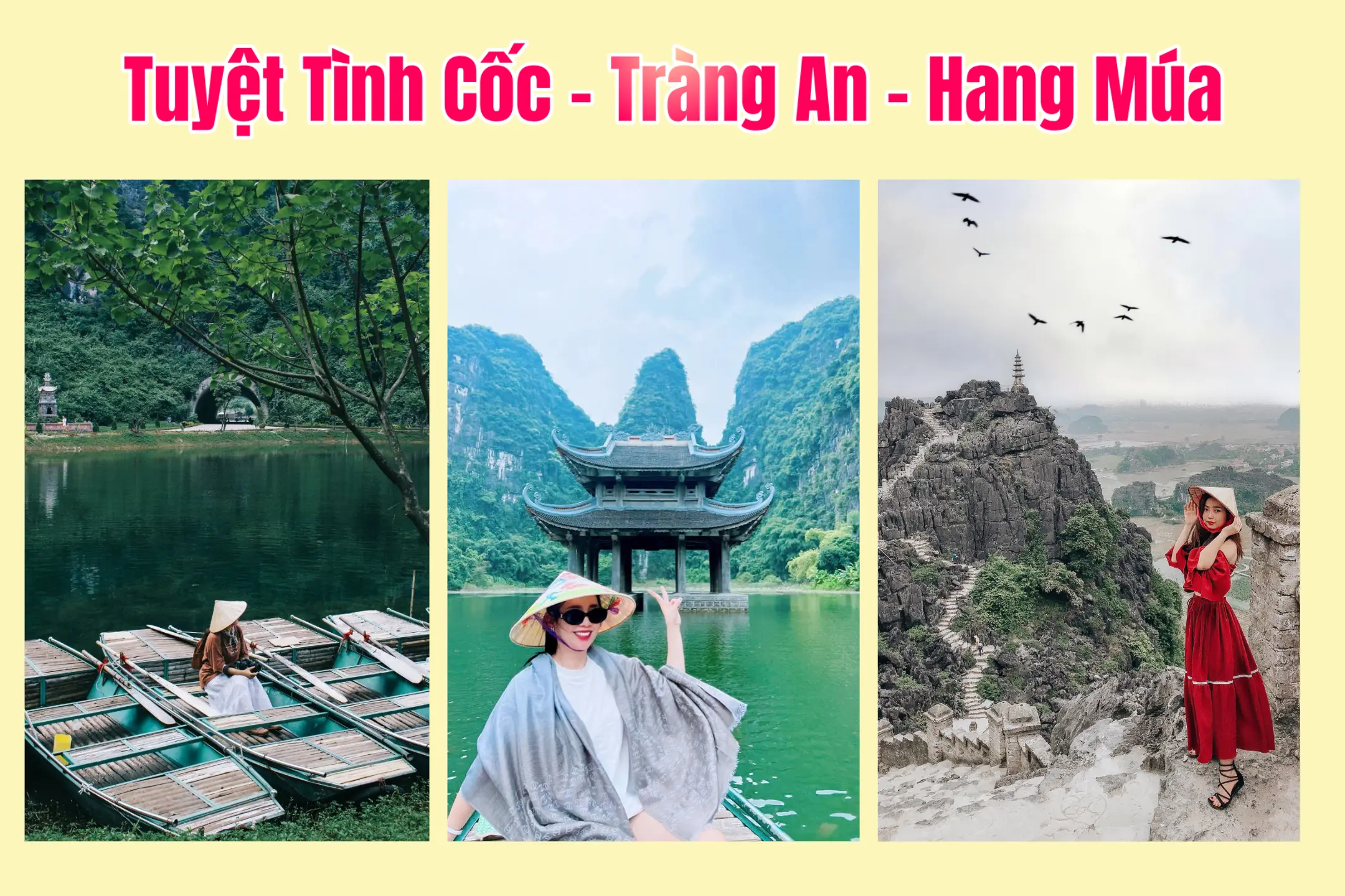 Tour Ninh Bình 1 ngày: Hà Nội - Tuyệt Tình Cốc - Tràng An - Hang Múa