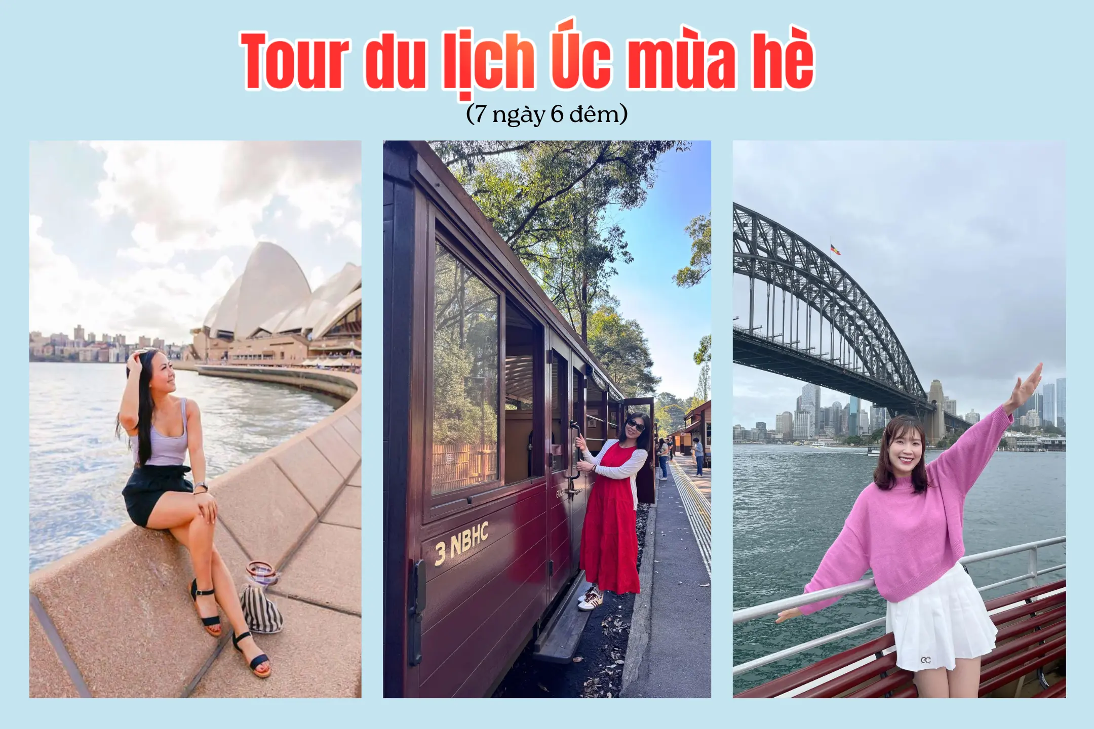 Tour Úc mùa hè 7 ngày 6 đêm