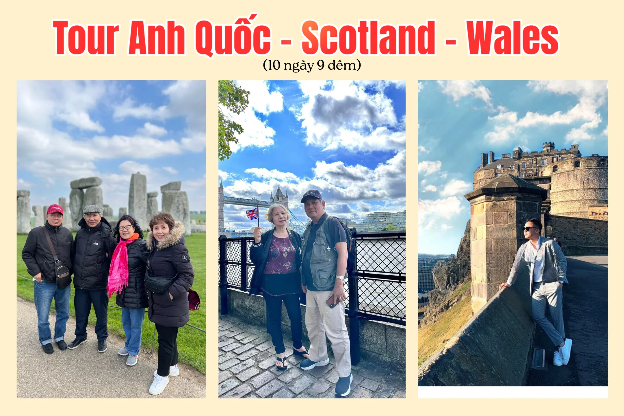 Tour Anh Quốc – Scotland - Wales 10 ngày 9 đêm
