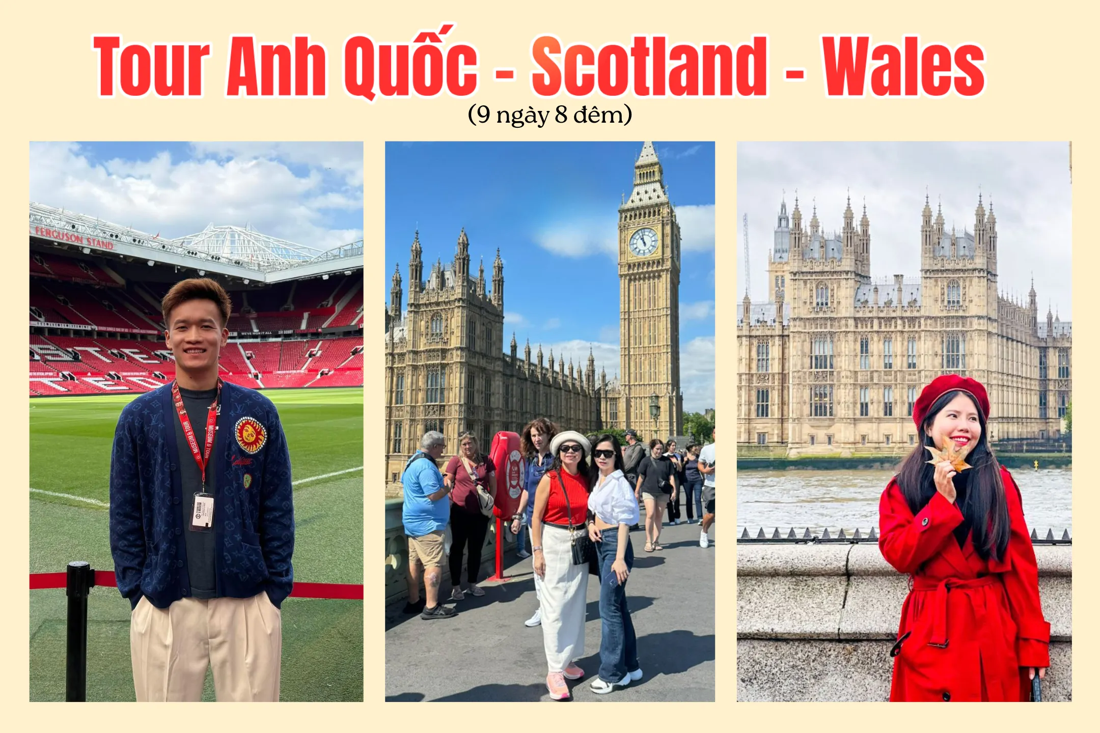 Tour Anh Quốc - Scotland - Wales 9 ngày 8 đêm